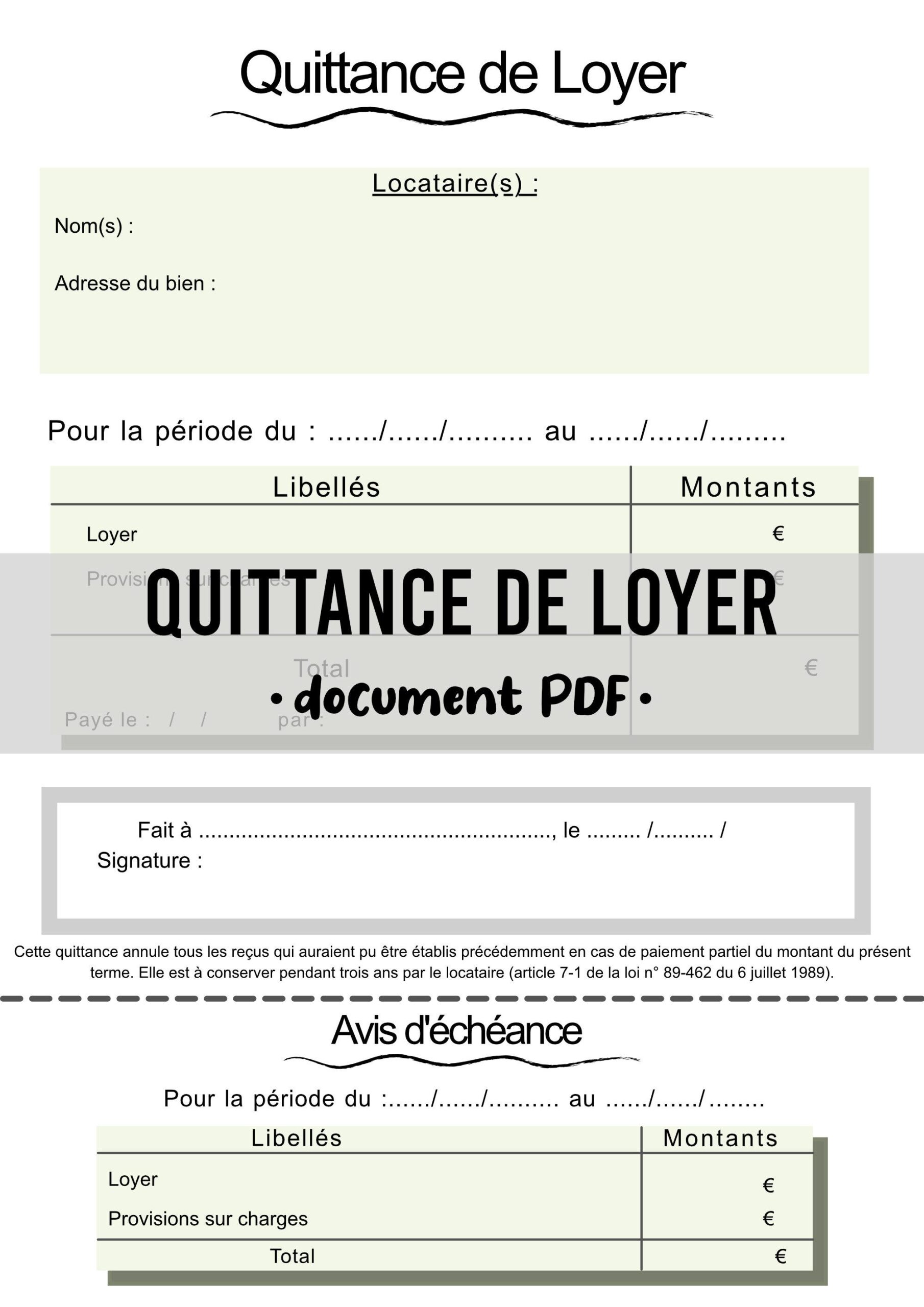 Quittance de Loyer à Imprimer : Guide Complet et Modèles Gratuits