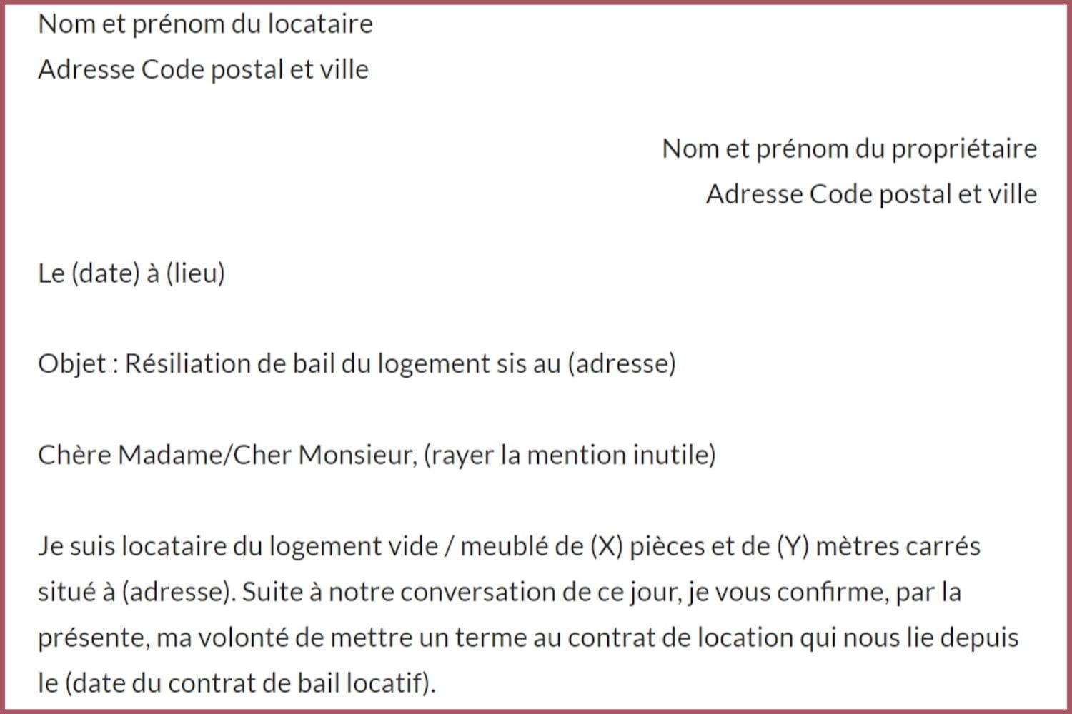 Guide Complet pour une Lettre de Résiliation de Bail de 3 Mois : Exemple et Procédure